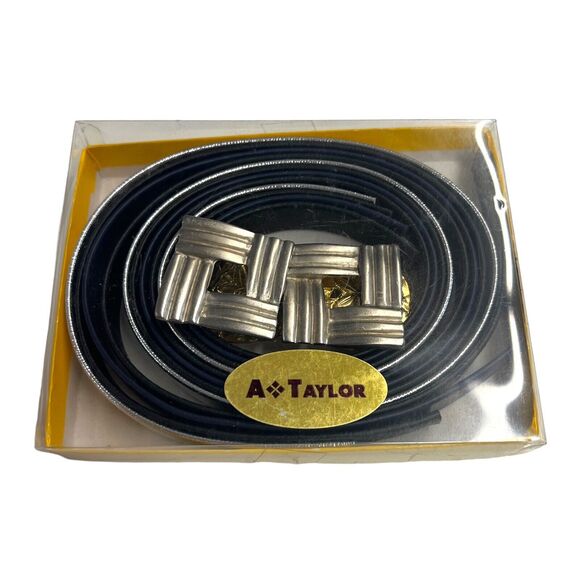 Vintage Set Two Belt Buckles Squares Sand Dollars Four Interchangeable Belts‎ - Picture 2 of 7